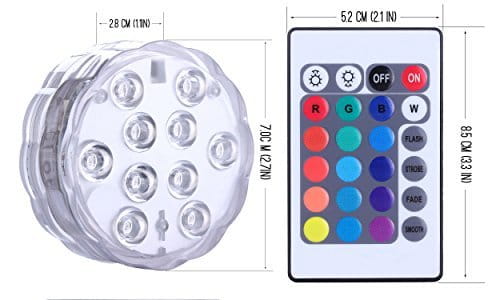 LED Remote Control Diving Light Waterproof Candle Light