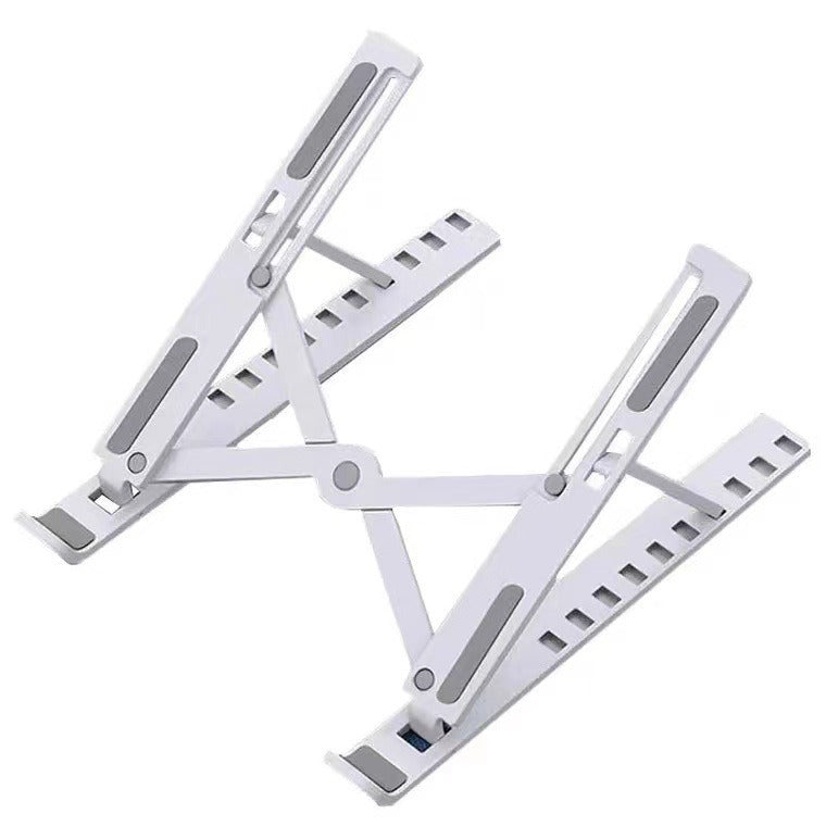 Laptop stand N3 folding lifting and cooling base desktop tablet portable stand - White