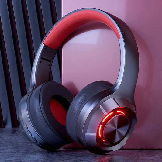 LED illuminated wireless Bluetooth headset for esports with ultra long battery life Type-C computer headset