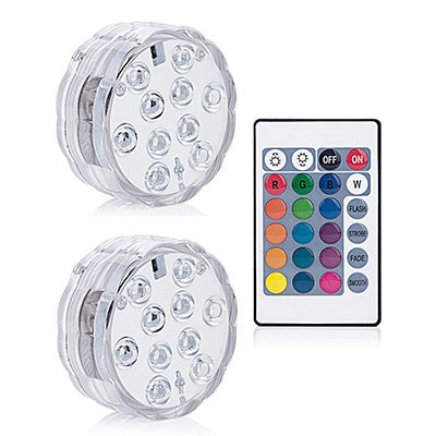 LED Remote Control Diving Light Waterproof Candle Light - 1 controller 2 lights - Electronics