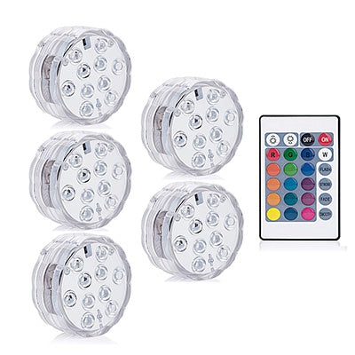 LED Remote Control Diving Light Waterproof Candle Light - 1 controller 5 lights - Electronics