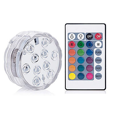 LED Remote Control Diving Light Waterproof Candle Light - 1 controller 1 light - Electronics