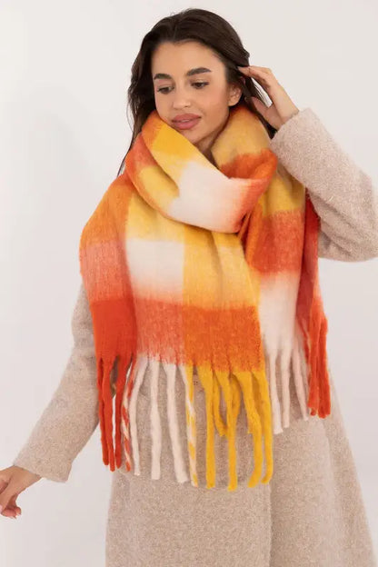 Shawl - orange / one-size-fits-all