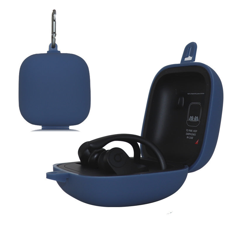 Silicone Headset Protective Sleeve One-piece Flip - Midnight Blue Hook Bag / Beats Powerbeats Pro - Electronics