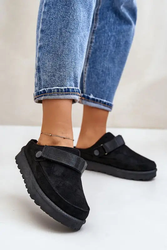 Slippers Step in style - black / 36