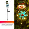 Solar Christmas Led Snowman Elk Ground Plug Light - Snowman