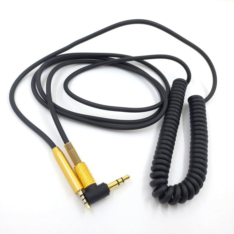 Suitable for BOSE QC25 QC35 JBL J55 88 headphone cable 2.5mm interface spring cable - Standard version