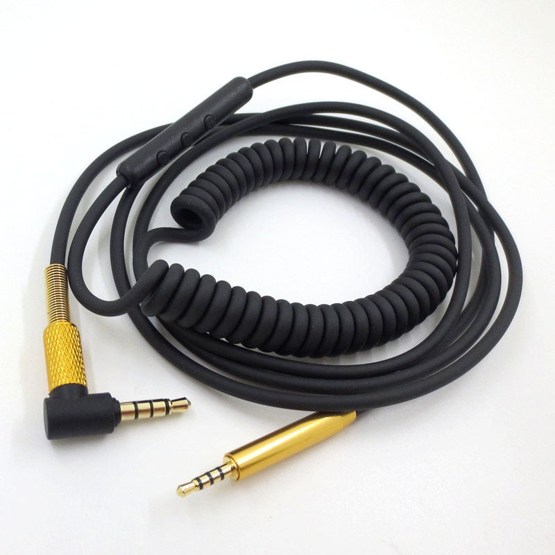 Suitable for BOSE QC25 QC35 JBL J55 88 headphone cable 2.5mm interface spring cable