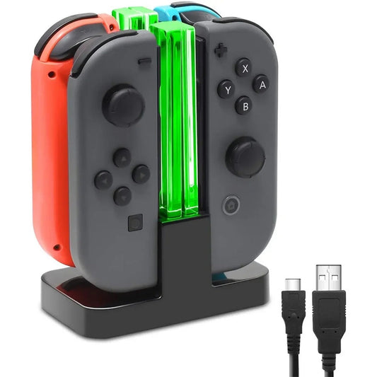 Suitable for switch charging dock Joy Con handle charging finger quad charging dock rotating light column base