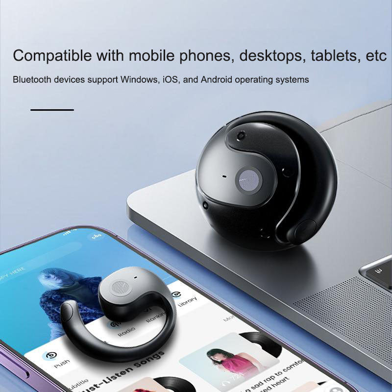 T2 Little Coconut Ball Bluetooth Earphones Open No In Ear Strap High Sound Quality Wireless Earphones Bluetooth 5.4