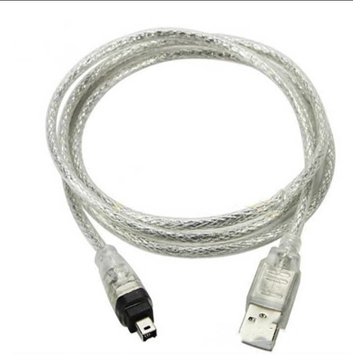 Transparent White USBAM To 4P Computer Peripherals All Cables - White - Electronics