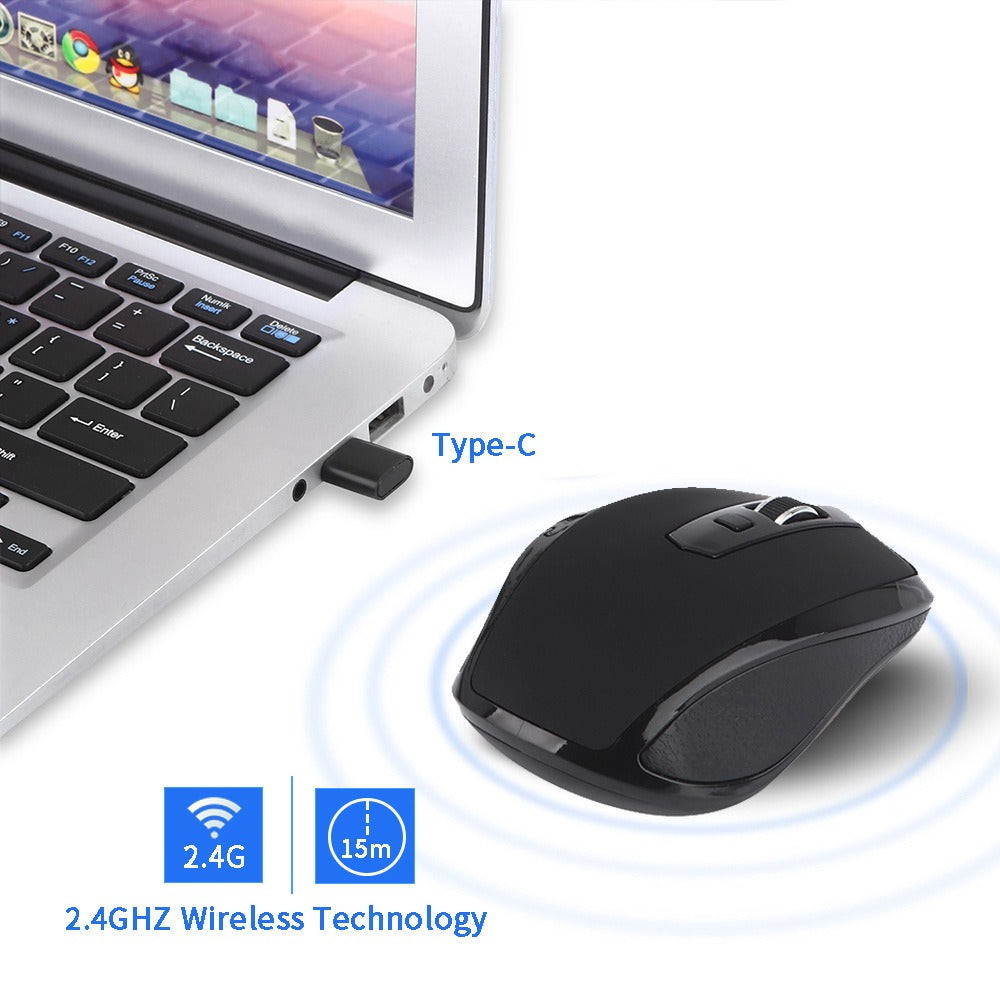 USB-C Wireless Mouse Silent Office Gaming Laptop Creative Wireless Mouse