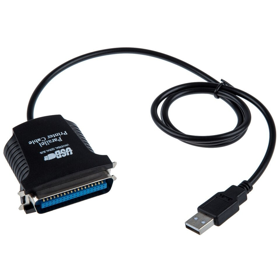 USB To Old-fashioned Parallel Port Printer Cable - Black / 80cm - Electronics