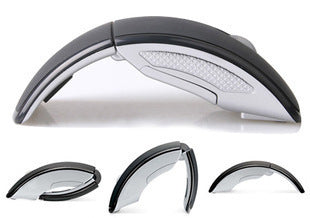 Wireless Optical Mouse Folding Mouse Creative Folding Switch Featured Curved Mouse - Electronics