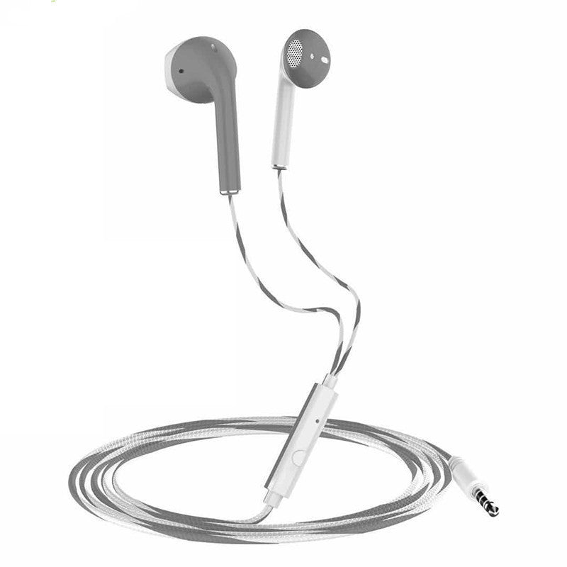 YD03 Wireless Bluetooth-compatible Headset TWS Large Screen Smart Digital Display In Ear Breathing Light - White gray