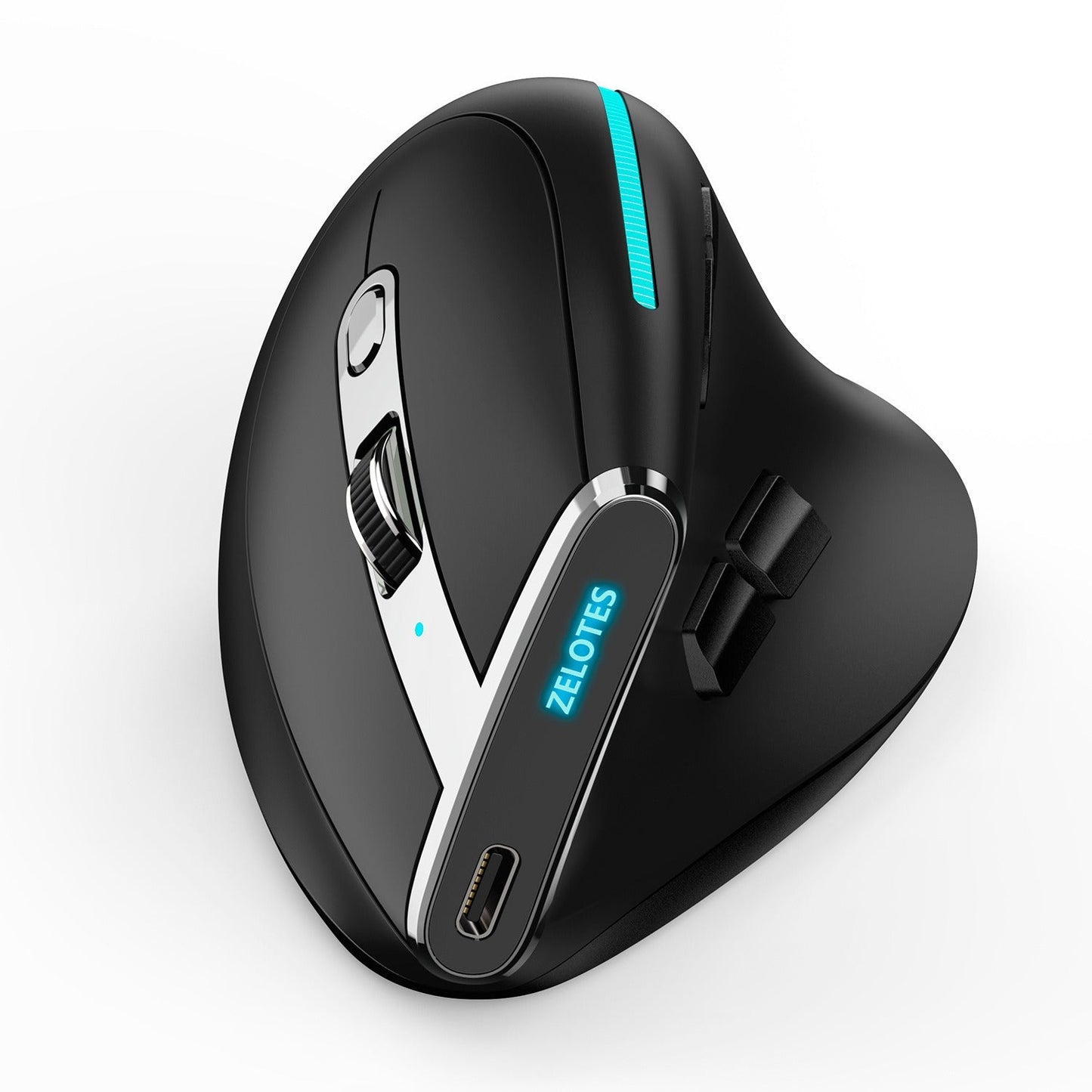 ZELOTES master F36 vertical grip ergonomics mouse proof hand the third mock examination charging Bluetooth programmable